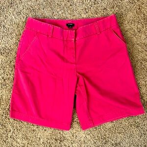 J Crew pink Bermuda shorts